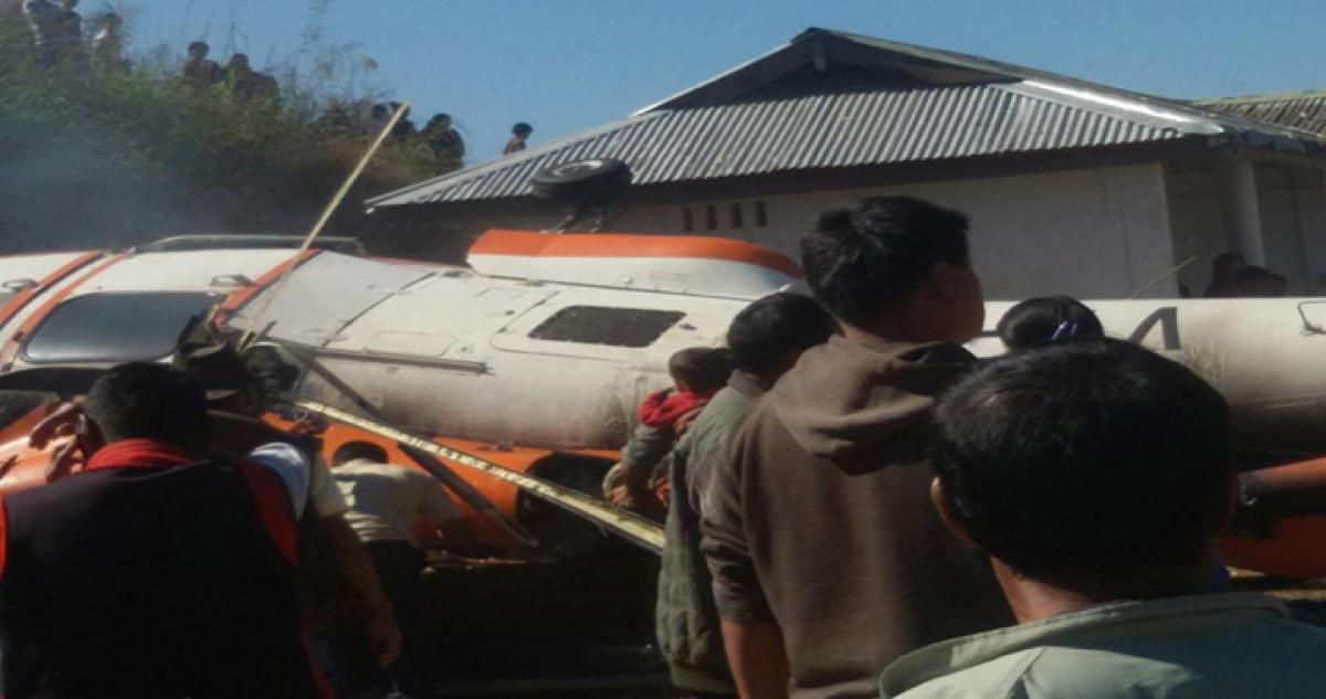 Pawan hans copter crash in Nagaland: Six occupants hurt